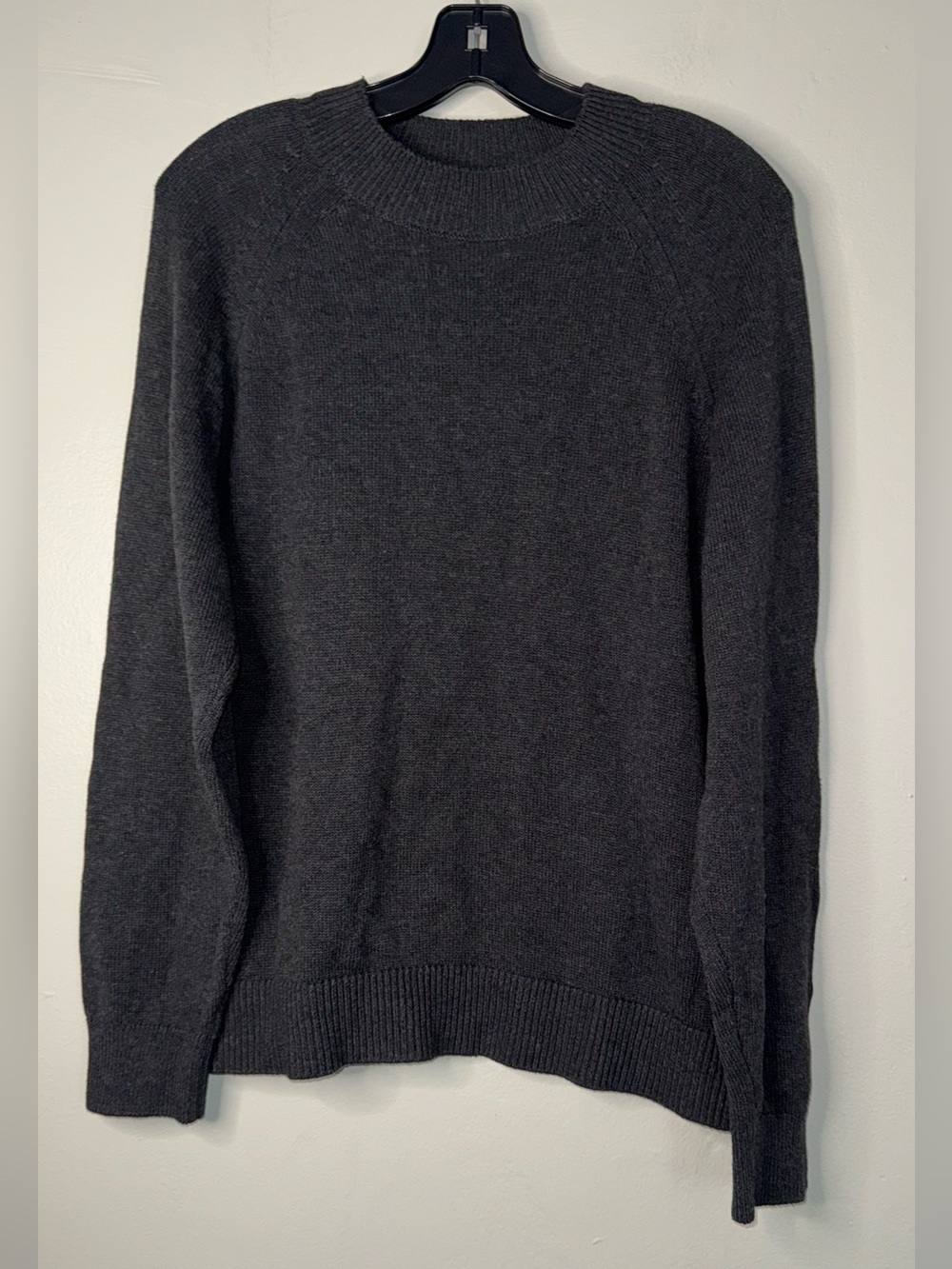 Quince Dark Charcoal Crewneck Sweater